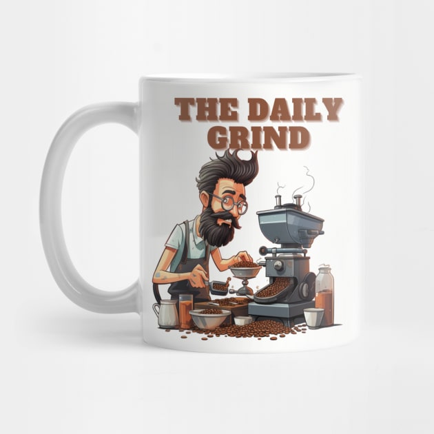 Coffee based design with a grinding reference to hard work by CPT T's